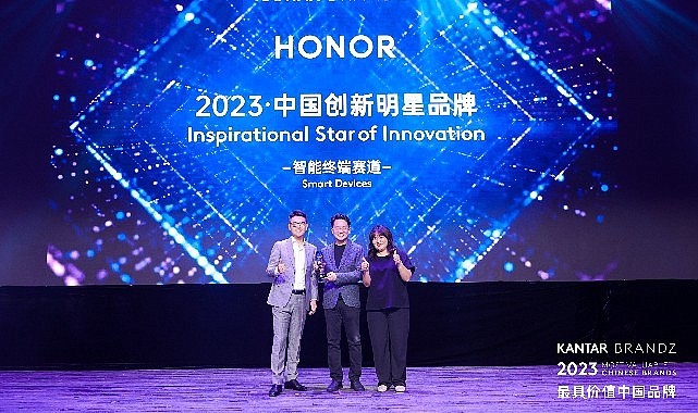 HONOR Kantar BrandZ İlham Veren İnovasyon Yıldızı Ödülünü Kazandı, BrandGrow Çin'in En İyi 100 Yükselen Markası Arasına Girdi
