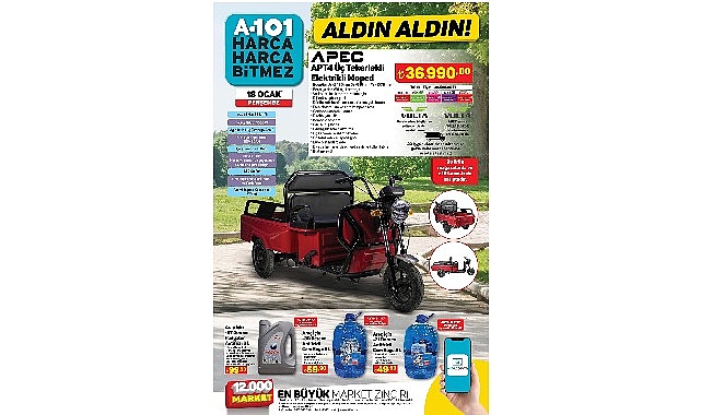 A101 18 Ocak'ta Elektrikli Mopedi Tüketicilerle Buluşturacak