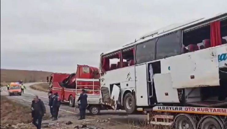 Yozgat’ta yolcu otobüsü devrildi: 1 ölü, 18 yaralı