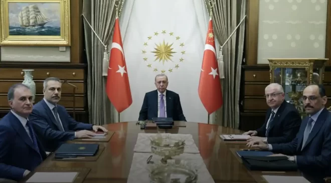 Cumhurbaşkanlığı Külliyesi’nde güvenlik toplantısı gerçekleştirildi