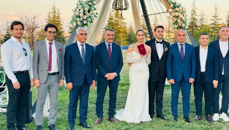 Vali Özkan, nikah şahitliği yaptı