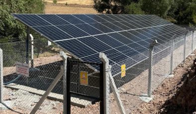 Güllüoluk Köyü’nün içme suyu güneş enerjisiyle sağlanıyor