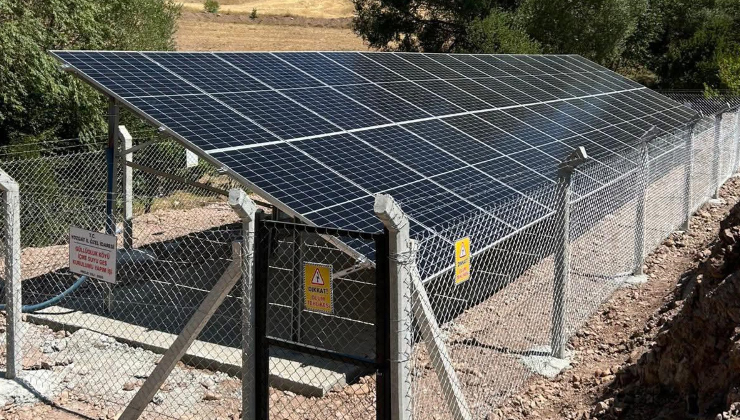 Güllüoluk Köyü’nün içme suyu güneş enerjisiyle sağlanıyor