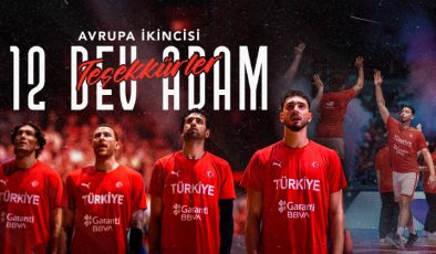 A Milli Basketbol Takımı Avrupa ikincisi oldu