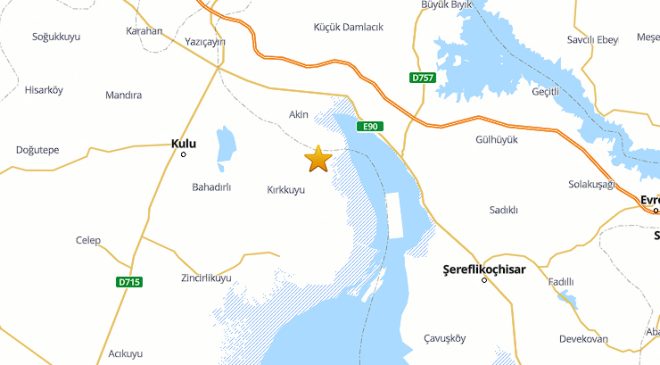 Konya Kulu’da 4 büyüklüğünde deprem meydana geldi