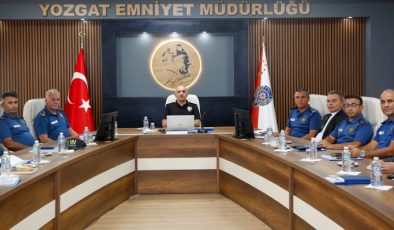 Yozgat İl Emniyet Müdürlüğü genel değerlendirme toplantısı yapıldı