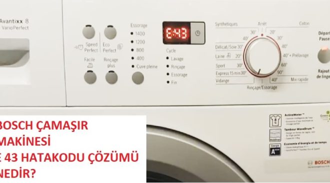 Siemens Çamaşır Makinesi E43 Hatası Nedir? Kesin Çözüm Yolları ve Bilmeniz Gerekenler