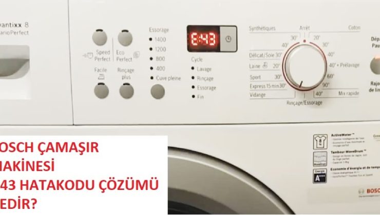 Siemens Çamaşır Makinesi E43 Hatası Nedir? Kesin Çözüm Yolları ve Bilmeniz Gerekenler