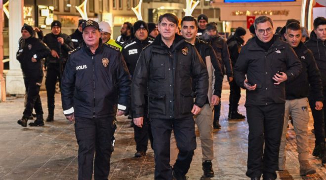 Yozgat’ta Yılbaşı Gecesi Güvenlik Mesaisi