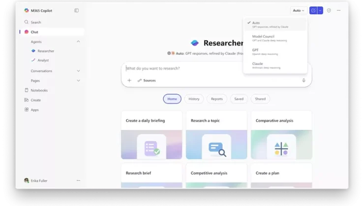 Microsoft’tan çoklu model hamlesi: Researcher’daki Critique, OpenAI ve Anthropic modellerini aynı iş akışında buluşturuyor