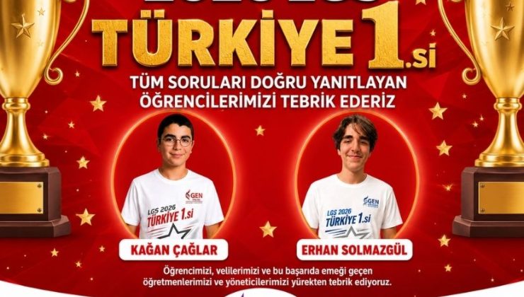 GEN Eğitim Kurumları’ndan 2026 LGS’de Çifte Türkiye Birinciliği