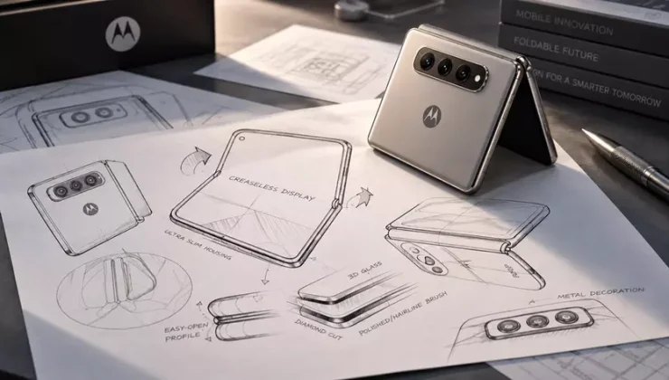 Motorola’dan Yeni Katlanabilir Telefon Geliyor: İlk Tasarım Detayları Ortaya Çıktı